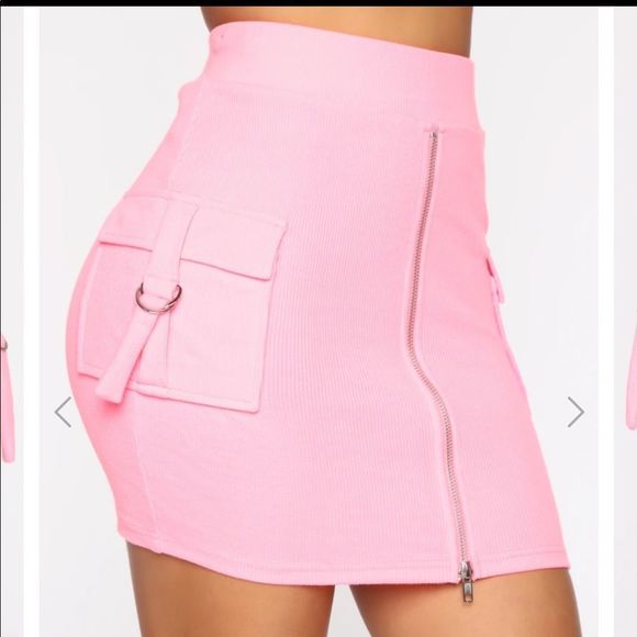 Fashion Nova set skirt and top strapless cargo - Picture 3 of 14